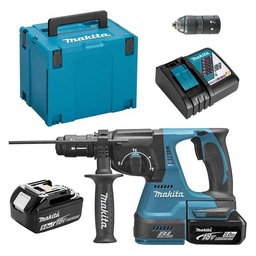 [MADHR243RTJ] Marteau perforateur SDS+ sur accu 18V MAKITA DHR243RTJ + 2 accus 5,0Ah+ 1 chargeur+ Coffre