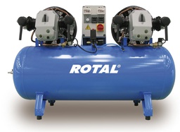 [ROC00003231] Compresseur à pistons ROTAL cuve 270L débit: 1500L/min 2x5,5CV 10bar - C00003231