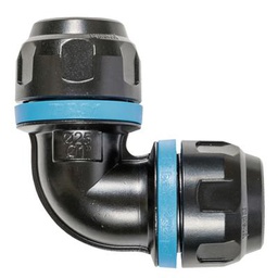 [PRPPS19C25] Coude 90° pour tube alu bleu dia 25mm PREVOST PPS19C25