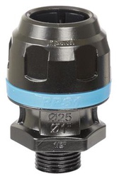 [PRPPS1MM2012] Raccord droit dia 20x1/2&quot; mâle pour tube alu bleu PREVOST PPS1MM2012