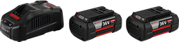 [BO1600A00L1U] Kit 36V BOSCH 1 600A00L1U 2 batteries Premium  36V 6,0Ah + chargeur GAL3680CV