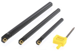 [MWDBS0316] Jeu de 3 outils de tournage intérieur pour trous borgnes 95° - 10 - 12 - 16 mm MW-TECH DBS0316 - 790013215