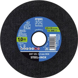 [PFINOXBOX125x1,0] Disque à tronçonner PFERD Inox Box 125-1,0  Ac/Inox