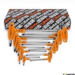 [BE97TTXS11] Jeu de 11 clés mâles pour vis Torx à poignée en T BETA 97TTX/S11