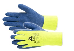 [1010084002] Gant jaune vif, sans couture, enduit de latex, avec doublure chaude ARTELLI PRO-LATEX WINTER taille 10