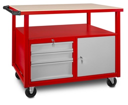 [MW856001140] Établi mobile à 3 tiroirs et 1 armoire MW-TOOLS DEW12060L - 856001140