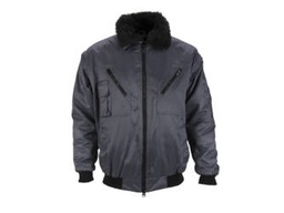 [1035899004] Veste de pilote en nylon Beaver imperméable avec col fourré détachable et doublure intérieure détachable ABSA CHINOOK Gris foncé taille XL