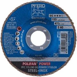 [PF67686125] Disque à lamelles 125mm PFERD PFF 125 Z60 SG POWER STEELOX - 167656