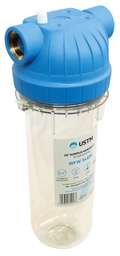 [USC00002300] Filtre à eau 2 parties H10&quot; filet 3/4&quot; USTM avec vase transparent