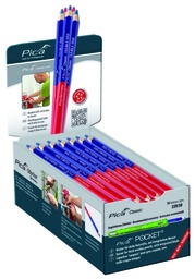 [PIC55950] DOUBLE blue/red, 17,5cm, display-box of 50 pcs