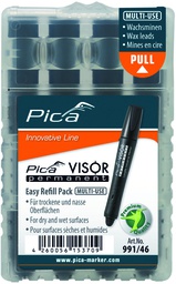 [PIC99146] VISOR permanent refills, black 4 pc/box