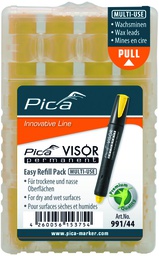 [PIC99144] VISOR permanent refills, yellow, 5 pc/box