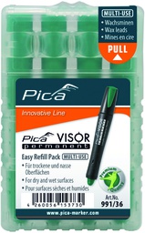[PIC99136] VISOR permanent refills, green 5 pc/box