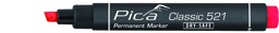 [PIC52140] Permanent marker 2-6mm, Chisel tip, red