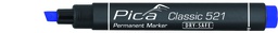 [PIC52141] Permanent marker 2-6mm, Chisel tip, blue