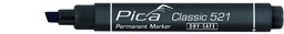 [PIC52146] Permanent marker 2-6mm, Chisel tip, black