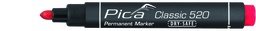 [PIC52040] Permanent marker 1-4mm, Round tip, red