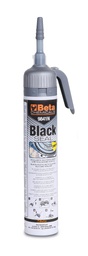 [9841N200] Mastic silicone noir , résistant aux hautes températures, avec distributeur pratique - Résiste à des températures jusqu'à 240° BETA 9841N 200ml