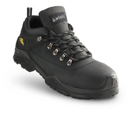 [AR1025085010] Chaussure de sécurité basse de sport, type outdoor, très confortable. Corps en cuir pleine fleur noir imperméable de qualité supérieure ARTELLI PRO-SPORT S3 HRO SRC pointure 45