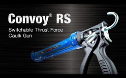 [TJCNV100RS] Pistolet à silicone modèle professionnel semi-ouvert métallique avec double ratio TAJIMA &quot;Convoy-RS&quot;