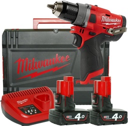 [MI4933459818] Perceuse visseuse sans fil MILWAUKEE M12FDD-402X HD BOX