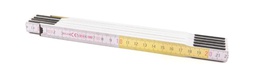 [ZE105254] Mètre pliant bois Pro 2Mx16mm Jaune/Blanc - type 5000 SOLID ZE105254