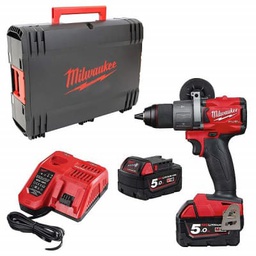 [MIM18FPD2-502X] Perceuse visseuse avec percussion 18V sans fil MILWAUKEE M18 FPD2-502X