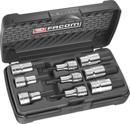 [FASTMJ9APB] Coffret 9 douilles 6 pans mâle 1/2'' 5-19MM FACOM STMJ9APB