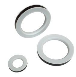 Joint à enveloppe PTFE + insert Viton 3mm - dia 90x142x4mm - DN80