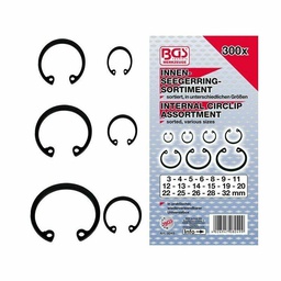 [BGS8049] Assortiment de 300 circlips intérieur DIN472 BGS 8049 - 3-&gt;32mm
