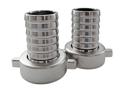 [AL07903001] Raccord INOX droit 3/4'' gaz F - Dia 20mm ALGI - 07903001 (2 pièces)