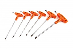 [BE97TTXS6] Jeu de 6 clés mâles pour vis Torx à poignée en T BETA 97TTX/S6