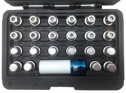 [4006WW] Coffret de 22 douilles extracteurs de boulons antivols de roues VW BGS 4006-WW