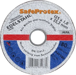 [SP85133] Disque à tronçonner SAFEPROTEX 125-1,0 Inox