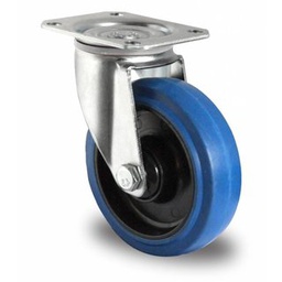 [PIV15R100PL1] Roulette pivotante diamètre 100mm Resilex Bleu