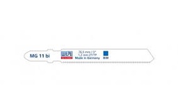 [WIMG11BI] Paquet de 5 lames scie sauteuse pour tôle fine aciers et Inox WILPU MG11bi - T118AF