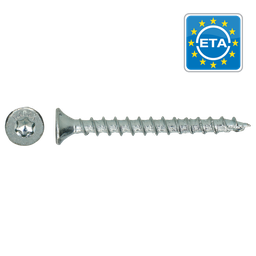 [TF-T20 Ø4,0x35 Zn] Vis à bois univ HAPAX TF-T20 Ø4,0x35 Zn - Boîte à fenêtre 200pcs