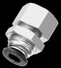 [F17RPDTG0801] Raccord droit traversée de cloison filet femelle PREVOST dia 8mm x 1/4&quot; - RPDTG0801