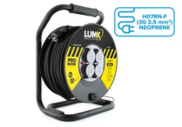 [LM85140X] Enrouleur de câble électrique PRO 40M 3x2,5mm LUMX LM85140X