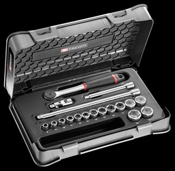 [FAJ1612P6] Coffret douilles 3/8'' 6 pans FACOM J.161-2P6