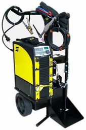 [ES 0460150884] Poste à souder TIG AC/DC ESAB CADDY TIG 2200IW AC/DC TA34 avec torche TXH250 4M, refroidisseur à eau COOLMINI et chariot - 0460150884