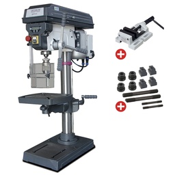[OP793003020] Perceuse à colonne robuste avec entraînement par courroies avec affichage digitale des vitesses et profondeur de perçage OPTIDRILL D23PRO 3x400V Package deal - 793003020