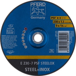 [PF62023640] Disque à ébarber PFERD E 230x7 PSF STEELOX - 640951