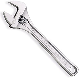 [DO493200] Clé à molette à ouverture graduée, chromée Lg:200mm ouverture 29mm DOGHER 493-200