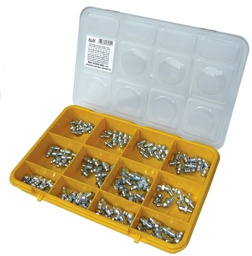 [AL07035000] Assortiment de 100 graisseurs hydraulique ALGI 07035000 - M6 M8 M10 1/8 1/4