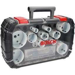 [BO061599760L] Set de 11 scies trépans PROGRESSOR HSS Bi-métal 8%Co Ø20/22/25/32/35/40/44/51/60/68/76mm  BOSCH - 061599760L