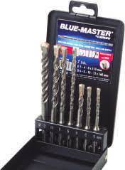 [BLW77D0080] Coffret 7 forets béton SDS-PLUS avec 4 pointes carbure  BLUE-MASTER W77D0080