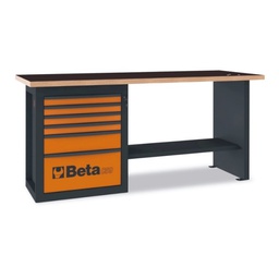 [BEC59AO] Établi &quot;Endurance&quot; avec 1 servante à six tiroirs BETA C59A-Orange