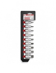 [DO534051] Jeu de 9 douilles pour vis 6 pans creux 1/2&quot; DOGHER 534-051