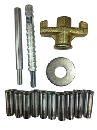 [EE35720] Set de fixation pour le béton M12 - Dia: 15mm + 10 chevilles à frapper EIBENSTOCK  EE 35720